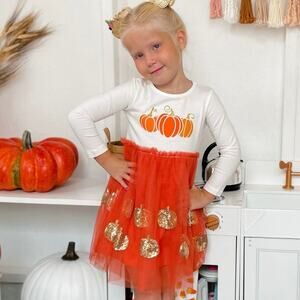 Sweet Wink 4T Pumpkin Tutu Dress